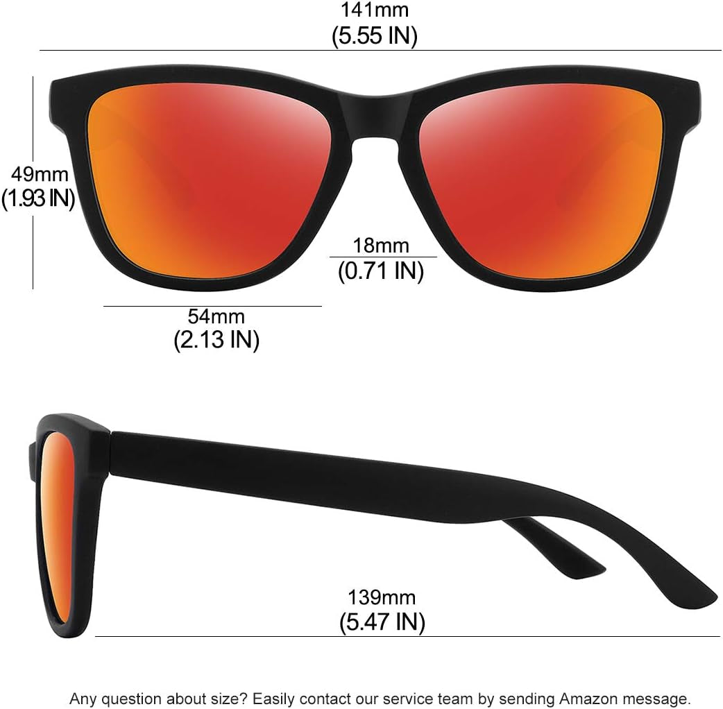 Polarized Sunglasses for Women Men Classic Retro Designer Style