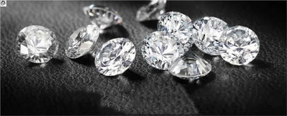 YJY/ 8~10mm AAAAA Round White Gemstone Zircon Diamonds Round Cut Loose Gemstones/YJY