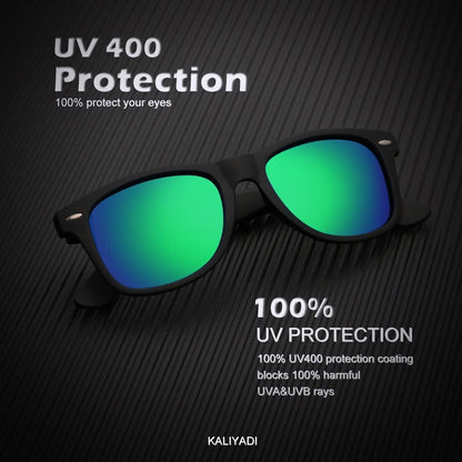 Polarized Sunglasses for Men and Women Matte Finish Sun Glasses Color Mirror Lens UV Blocking (3 Pack)