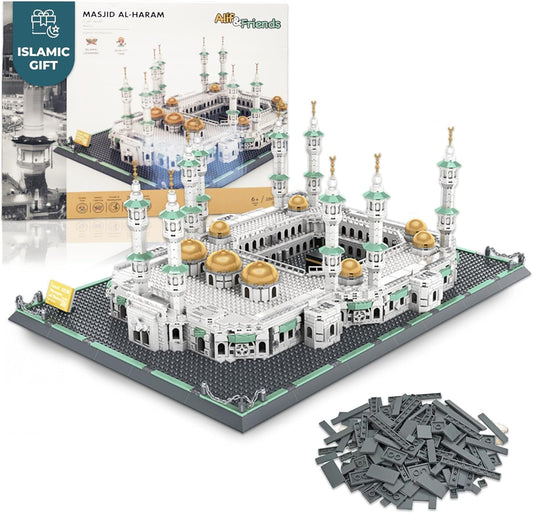Masjid Al Haram Building Blocks Set - 2000+ Pcs Perfect Eid Gifts for Kids, Islamic Gifts - Grand Mosque of Mecca Islamic Toys for Kids