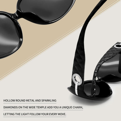 Big Sunglasses for Women Oversized Shades for Women Trendy Large Rectangle Sun Glasses UV Protection Sunnies