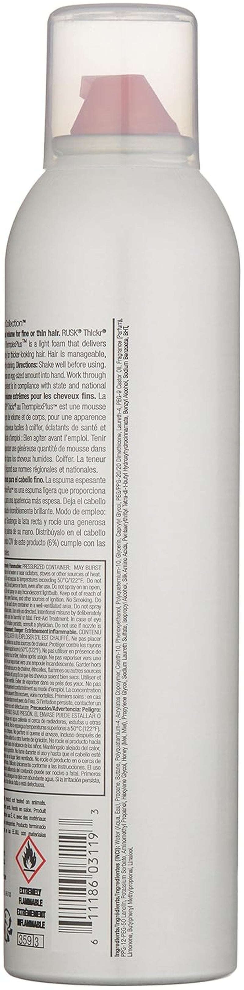Designer Collection Thicker Thickening Mousse for Fine or Thin Hair, 8.8 Oz, Thickening Mousse That Provides Body, Texture, and Hold without Buildup