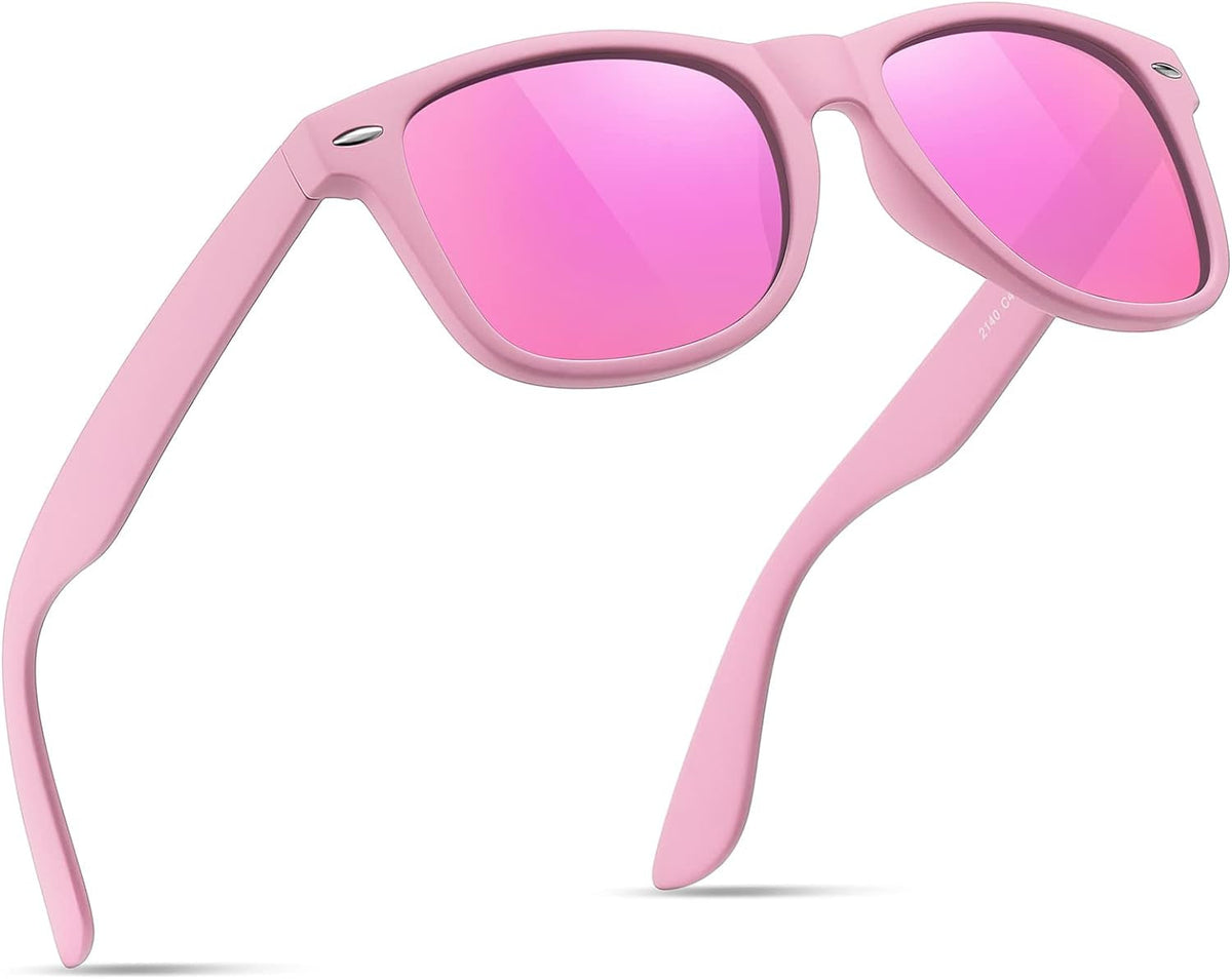 Sunglasses Men Polarized Sunglasses for Mens and Womens,Black Retro Sun Glasses Driving Fishing UV Protection
