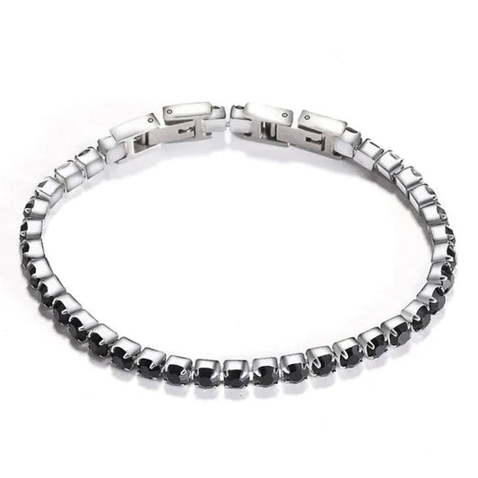 Women's Chain Bracelets 14K Gold Plated Cubic Zirconia Classic Tennis Bracelet Gold Bangle for Lady AD1174