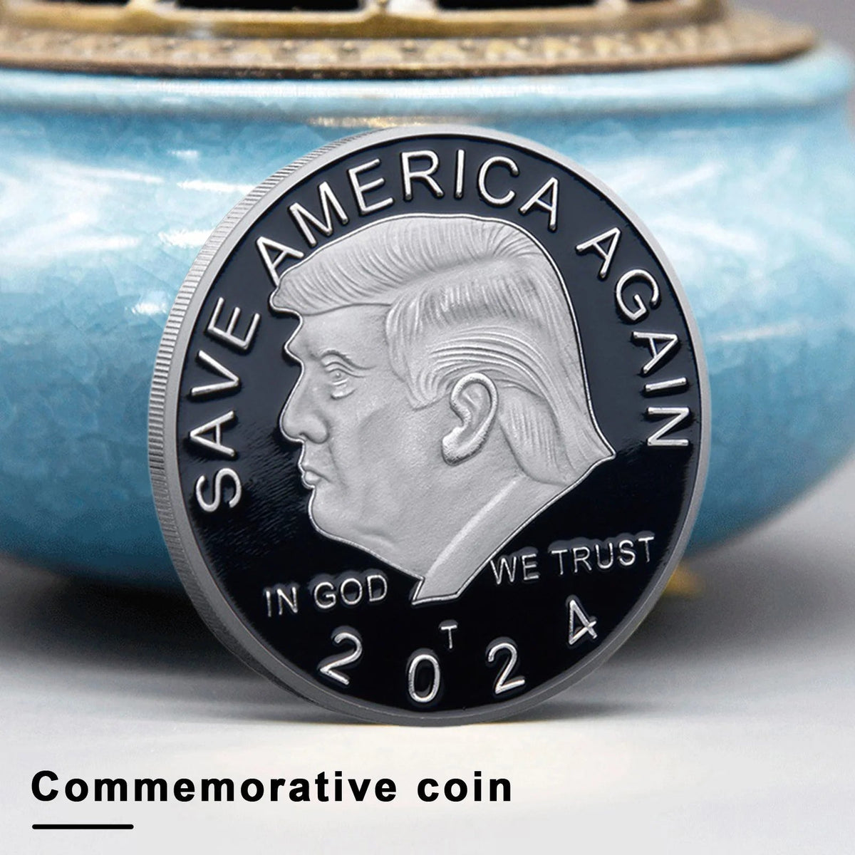 Trump Commemorative Coin Commemorative Coin Exquisite Workmanship Iron Trump Coin Keepsake Coin for Home Decorations Trump Memorabilia Coin Master Coins