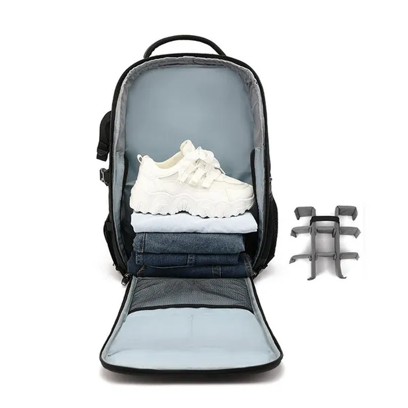 SLR Digital Camera Bag Drone Backpack Multifunctional outdoor waterproof camera bag Foldable carrying tripod suitable for Canon Nikon Fuji SONY/DJI Drones can carry a 17.3-inch laptop as well as come with USB port
