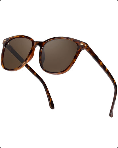 Polarized Sunglasses for Women, Square Mirrored Trendy Shades with UV Protection Reduce Glare Sun Glasses