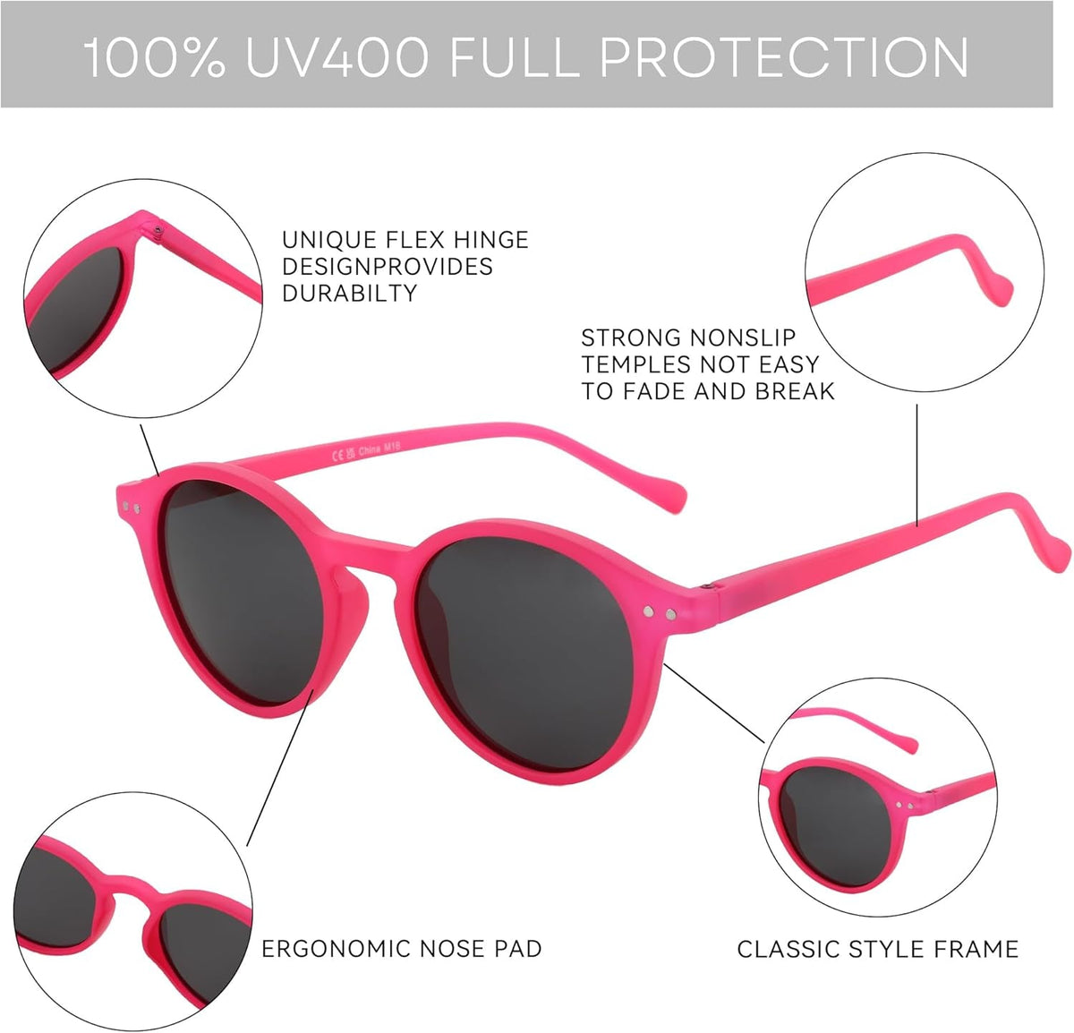 Polarized round Sunglasses, Stylish Sunglasses for Men and Women Retro Classic, Multi-Style Selection