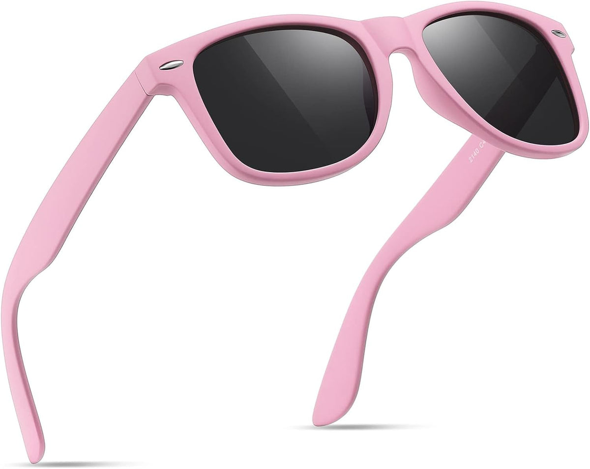 Sunglasses Men Polarized Sunglasses for Mens and Womens,Black Retro Sun Glasses Driving Fishing UV Protection