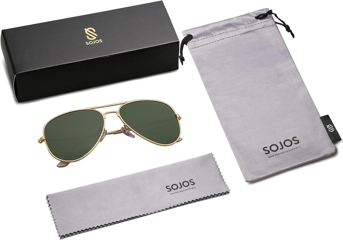 Classic Aviator Polarized Sunglasses for Men Women Vintage Retro Style