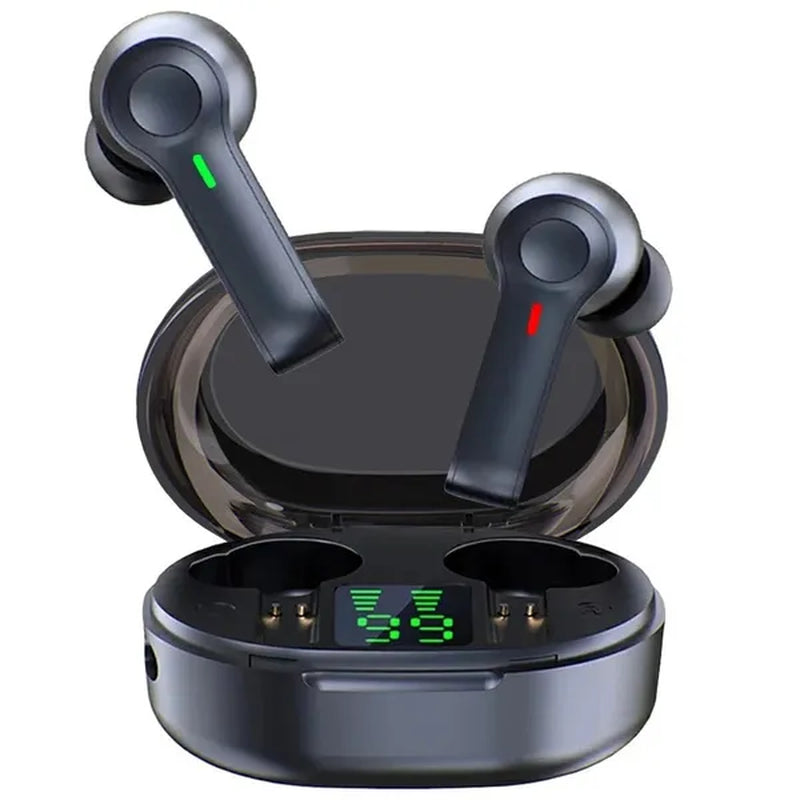 TWS Wireless Bluetooth5.0 Earbuds, HiFi Stereo Sound Bluetooth Earphones, Waterproof Sport Headset, Noise Cancelling Touch Control Headphones with LED Display Charging Case