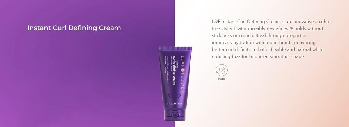 Leaf & Flower Instant Curl Defining Cream 6 Oz