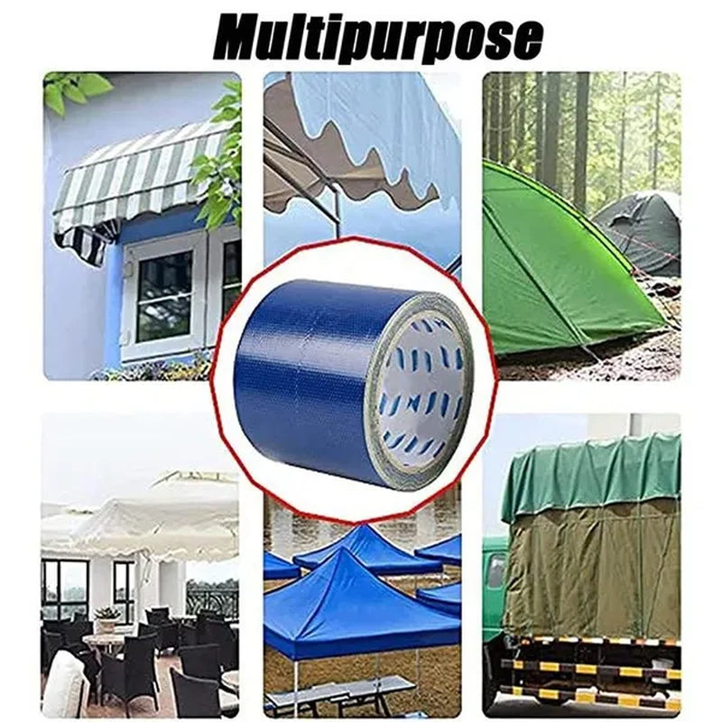 High Adhesive Tarpaulin Tape,Universal Tarpaulin Awning Repair Tapes,Tent Repair Waterproof Rip Stop Tape