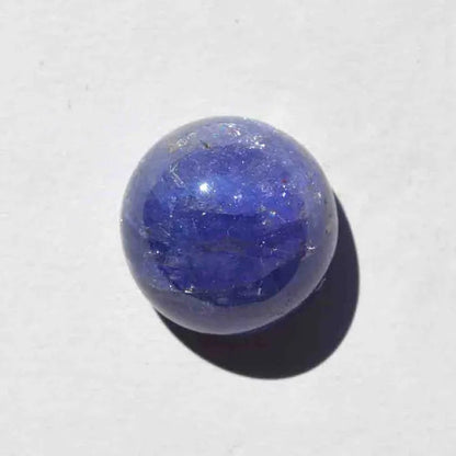25 Carat Natural Tanzanite Gemstone Loose Cabochon, Healing Crystal, Round Shape, Craft Supplies G22546