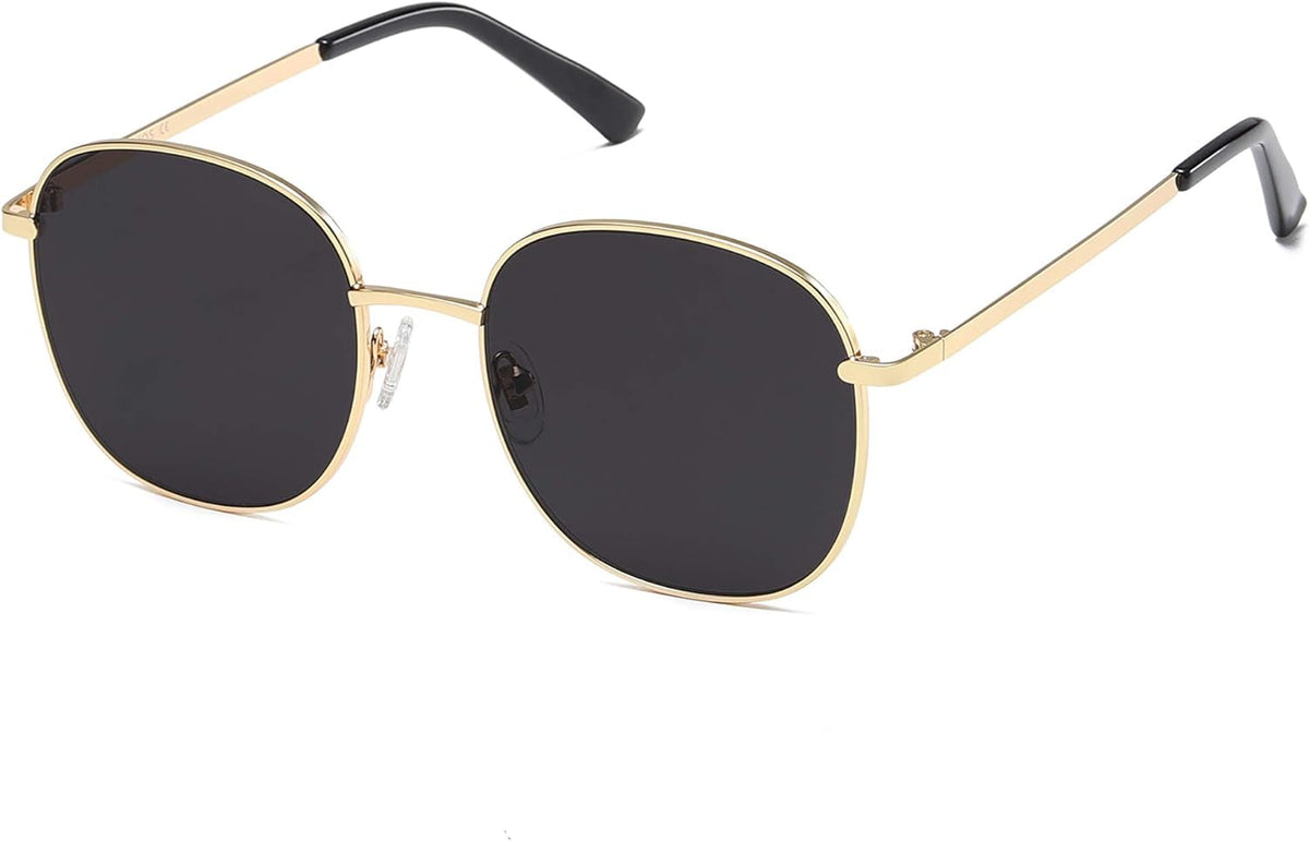Classic Square Sunglasses for Women Men with Spring Hinge Sunnies SJ1137