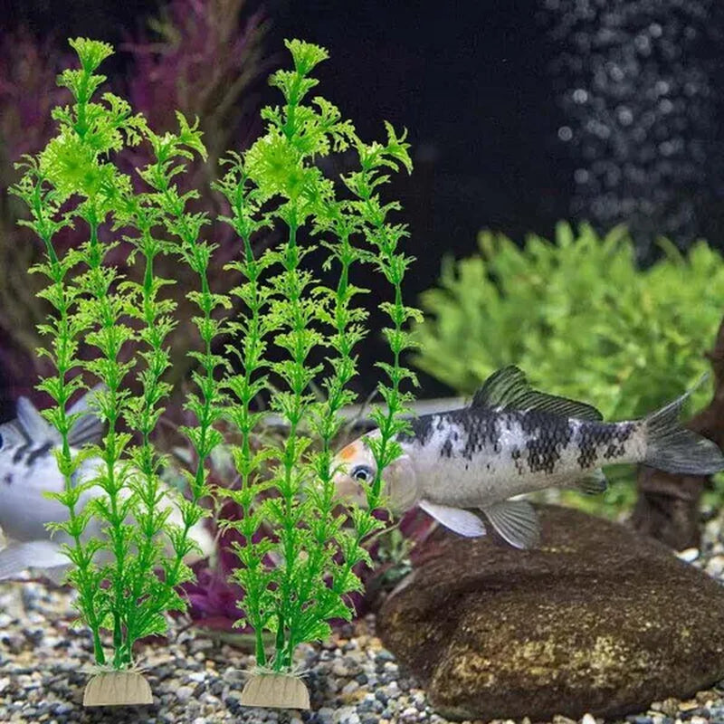 5X Artificial Fake Plastic Water Grass Plants for Fish Tank Aquarium Decoration