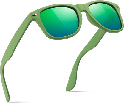 Sunglasses Men Polarized Sunglasses for Mens and Womens,Black Retro Sun Glasses Driving Fishing UV Protection