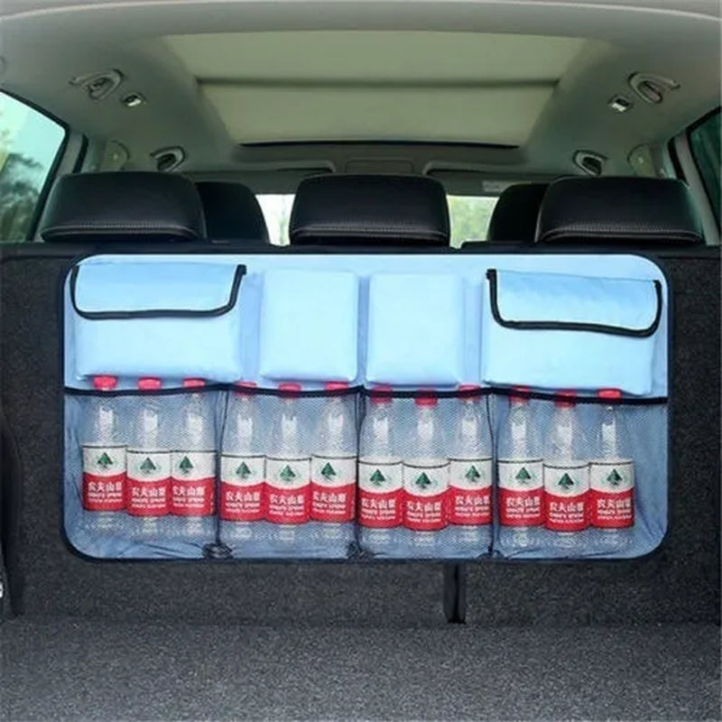 Universal Auto Car Organizer Trunk Back Seat Storage Bag Mesh Net Pocket Bag