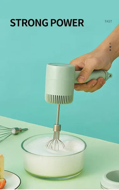 Wireless 3 Speed Mini Mixer Electric Food Blender Handheld Egg Beater Automatic Cream Food Cake Baking Dough Hand Mixer Electric