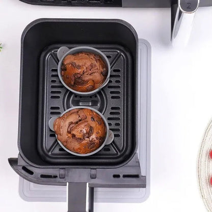 Air Fryer Egg Mould,Silicone Ramekins for Air Fryer Tools Reusable Air Fryer Baking Cup Air Fryer Accessories