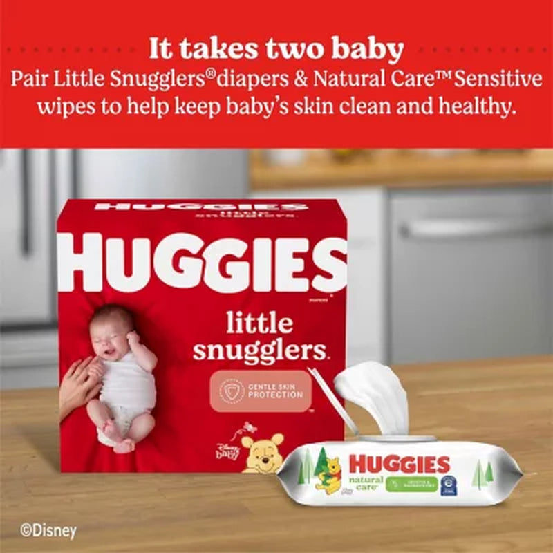 Huggies Natural Care Sensitive Baby Wipes, Fragrance Free, 17 Pk., 1088 Wipes