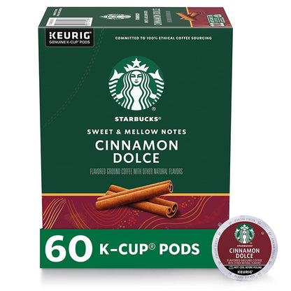 K-Cup Coffee Pods, Medium Roast Coffee, Pike Place Roast for Keurig Brewers, 100% Arabica, 6 boxes (60 pods total)