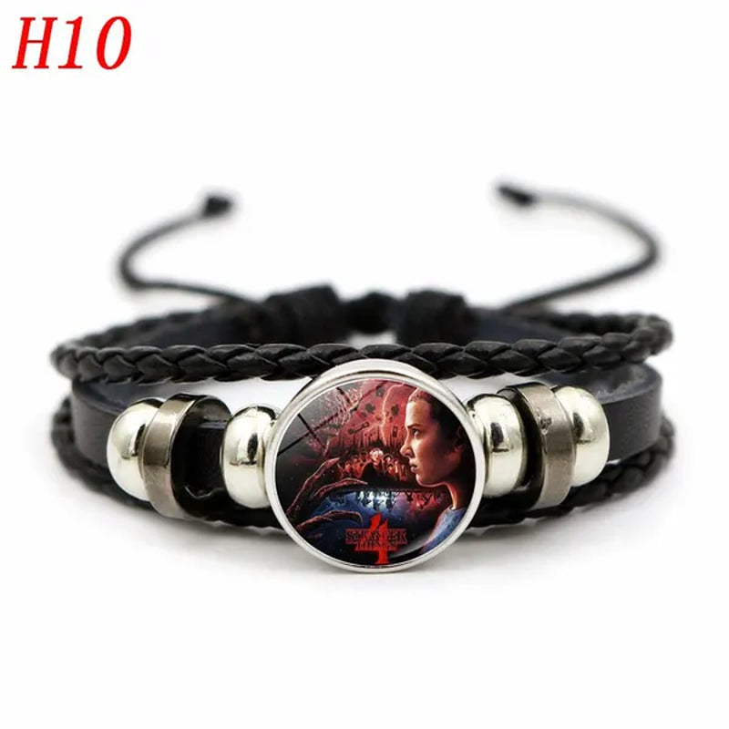 12 Styles Stranger Things 4 Hellfire Club Time Gem Bracelets & Bangles for Unisex Women Men Fashion Jewelry Gifts