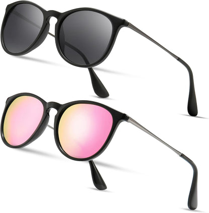 Vintage Round Sunglasses for Women Men Classic Retro Designer Style