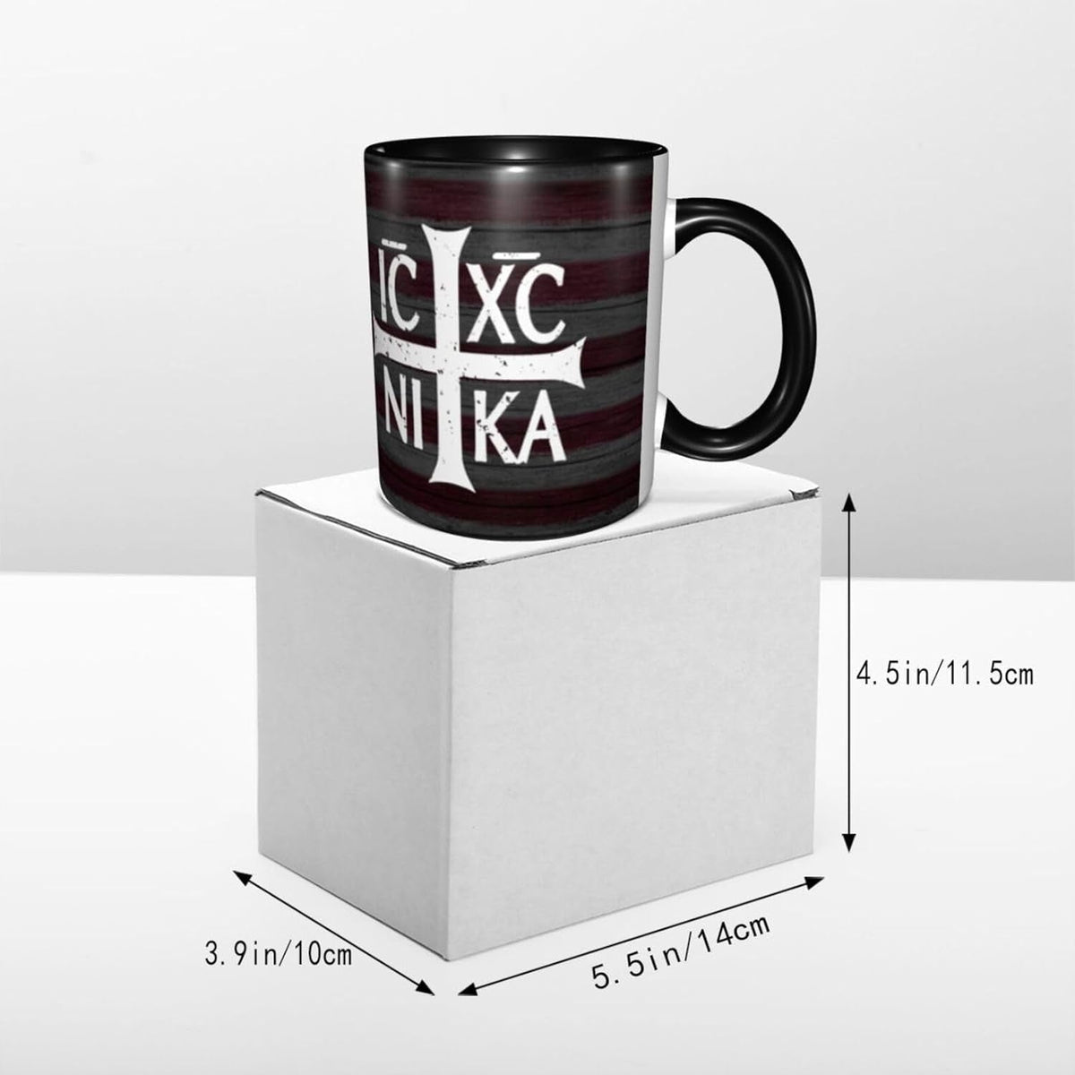 Christian Orthodox Russian Cross Funny Coffe Mug Ceramic Tea Cups Travel Mugs Drink for Work Home Office