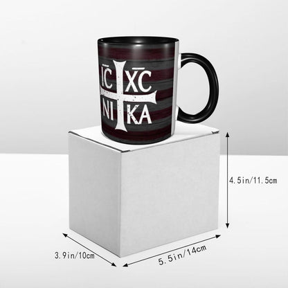 Christian Orthodox Russian Cross Funny Coffe Mug Ceramic Tea Cups Travel Mugs Drink for Work Home Office