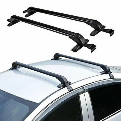 Universal Car Top Roof Rack Cross Bar 39" Luggage Carrier for 4/5 Door Cars+Lock