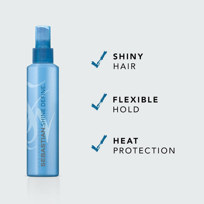 SEBASTIAN Shine Define Flexible Hold Hair Spray, 6.7 Ounce