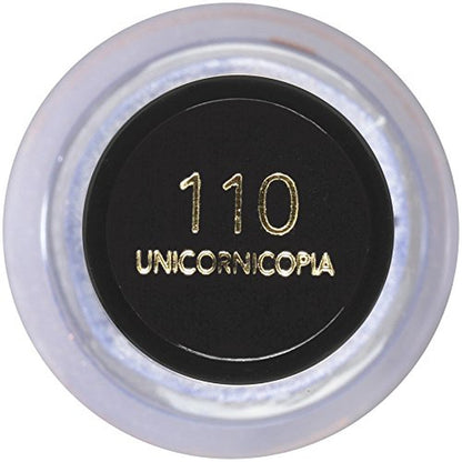 Nail Enamel, Chip Resistant Nail Polish, Glossy Shine Finish, in Black/Grey, 110 Unicornicopia, 0.5 Oz