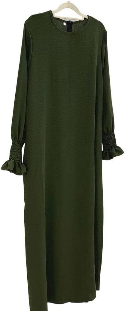 Women Prayer Dress Muslim Ramadan Garment Abaya Dubai Islam Jilbeb Long Dress without Hijab