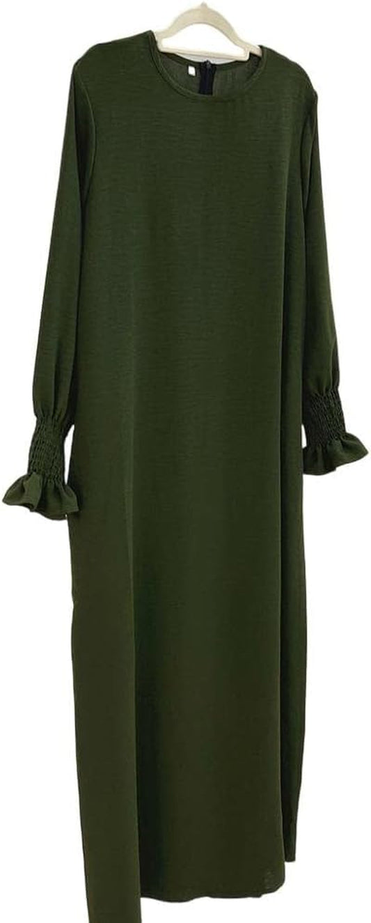 Women Prayer Dress Muslim Ramadan Garment Abaya Dubai Islam Jilbeb Long Dress without Hijab