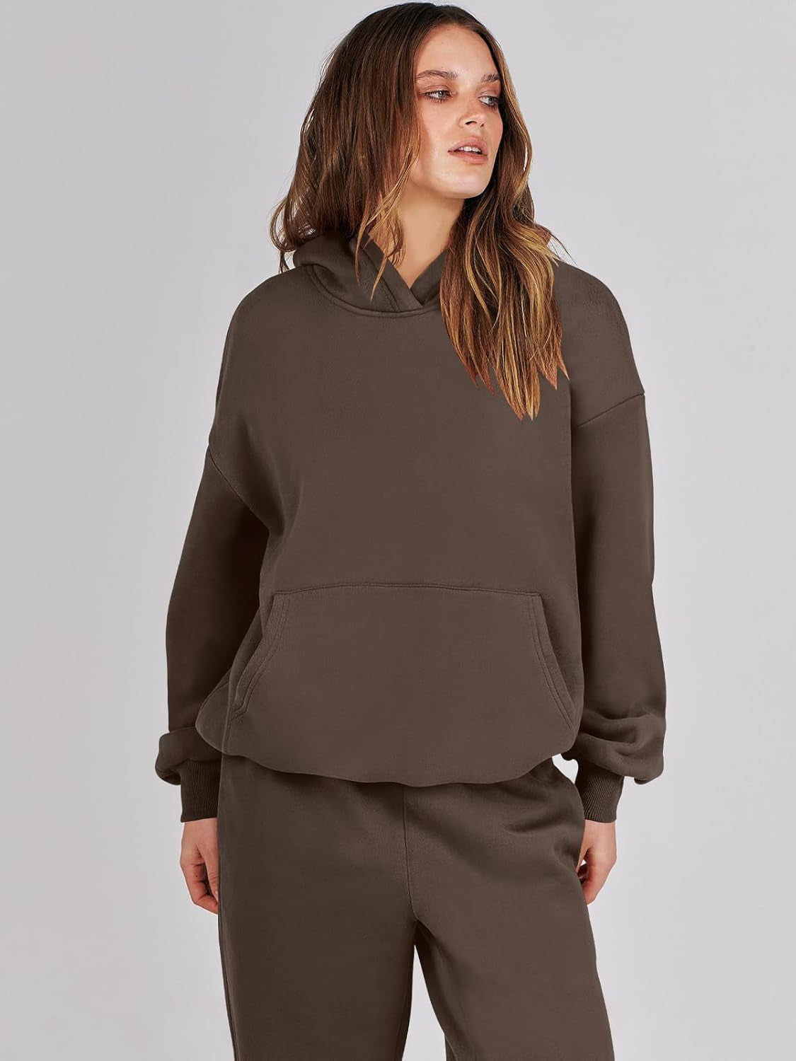 Womens 2 Piece Outfits Lounge Hoodie Oversized Sweatshirt Jogger Sweatpants Y2K Tracksuit Sweatsuit Set Fall Clothes