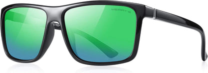 Rectangular Polarized Sports Sunglasses for Men Women Cycling Driving Fishing UV400 Protection S8225