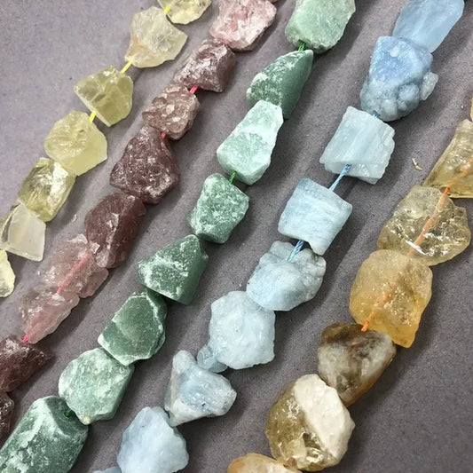 Natural Gravel Raw Stone Lemon Strawberry Quartz Aquamarine Aventurine Citrine