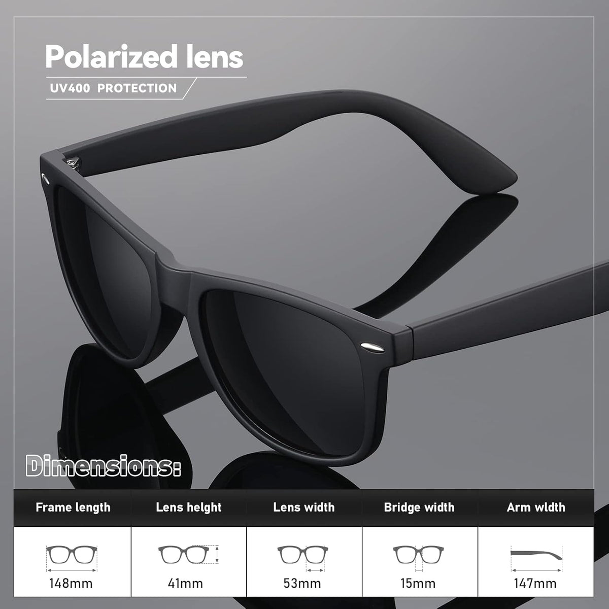 Polarized Sunglasses Womens Men - Sun Glasses Fashion Trendy Driving Fishing UV Blocking UV400 Protection