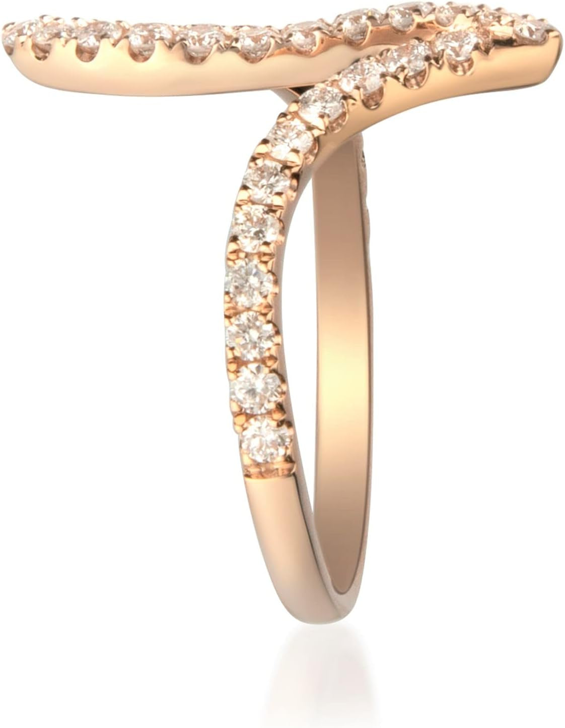 10K Rose Gold Natural White Diamond Ring for Women | Ethically, Authentically & Organically Sourced Hand-Crafted Jewelry for Her | Diamond Ring for Women.