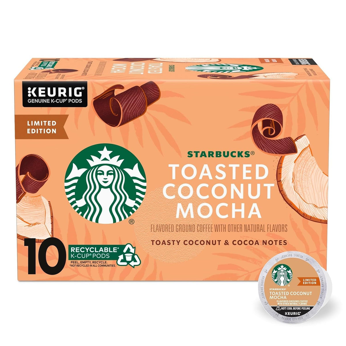 K-Cup Coffee Pods, Medium Roast Coffee, Pike Place Roast for Keurig Brewers, 100% Arabica, 6 boxes (60 pods total)