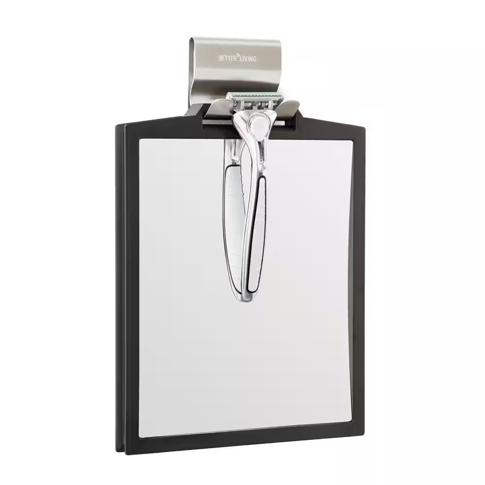7.125 In. X 10.5 In. Magnifying Handheld Makeup Mirror in Black