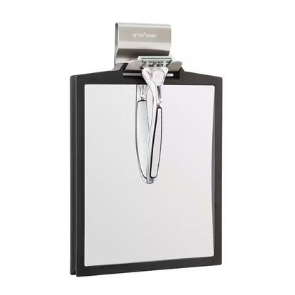 7.125 In. X 10.5 In. Magnifying Handheld Makeup Mirror in Black