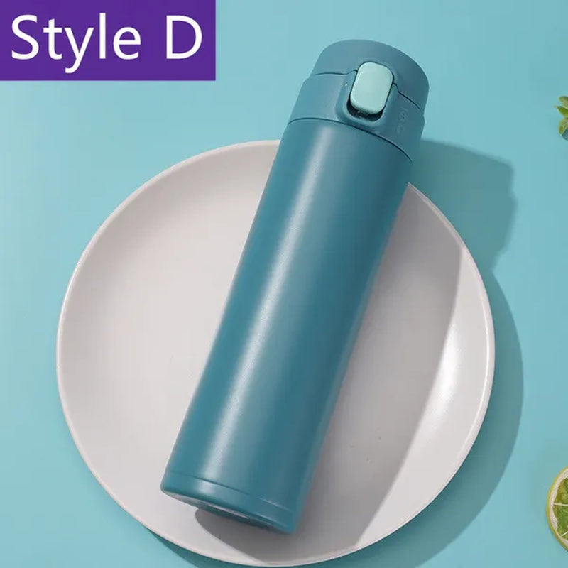 Portable Vacuum Flask Insulated Water Bottle Leak-Proof Double-Walled Coated Flask Travel Coffee Mug car thermo mug