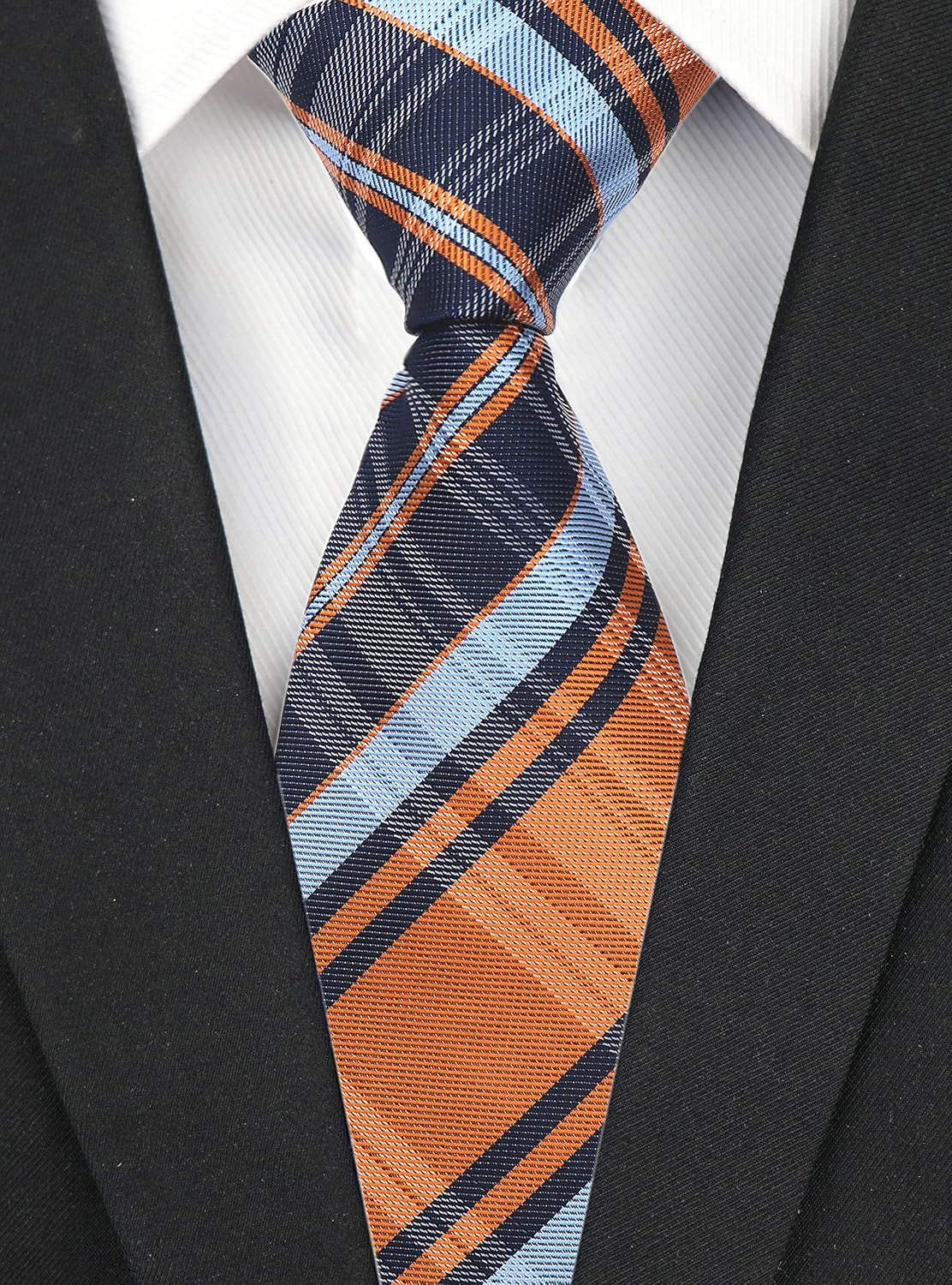 Men'S Plaid Check Stripe Ties Pattern Business Formal Designer Neckties