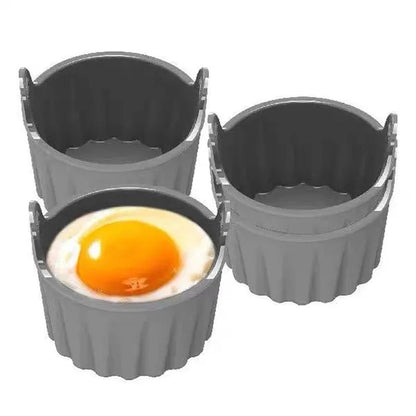 Air Fryer Egg Mould,Silicone Ramekins for Air Fryer Tools Reusable Air Fryer Baking Cup Air Fryer Accessories
