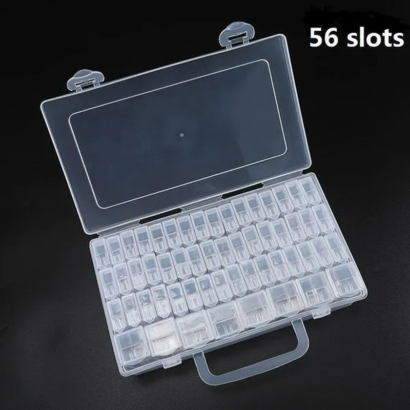 56/48/40/32/12 Diamond Painting Tools Accessories Beads Container Rhinestone Diamond Embroidery Stone Storage Convenience Box