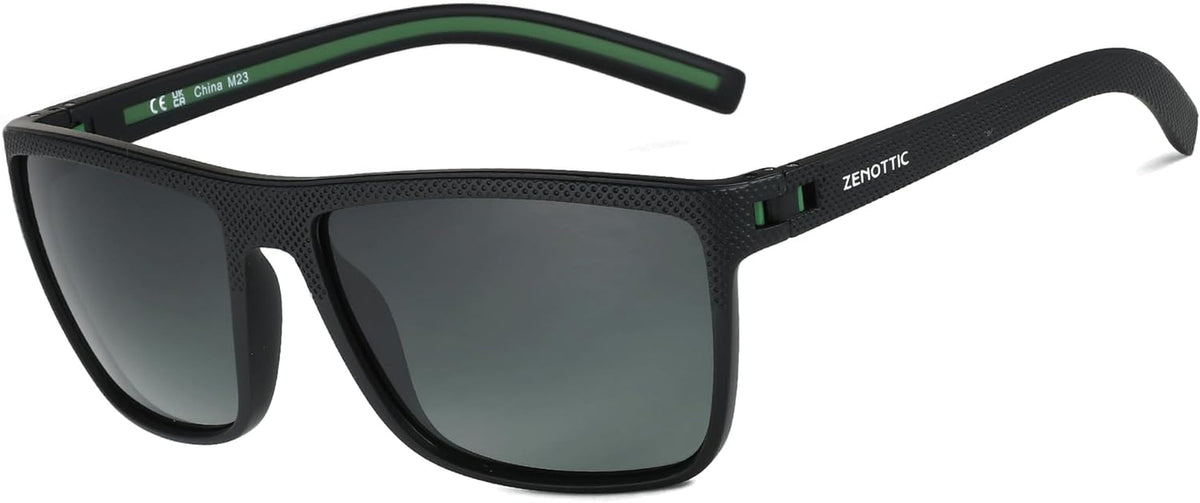 Polarized Sunglasses for Men Lightweight TR90 Frame UV400 Protection Square Sun Glasses