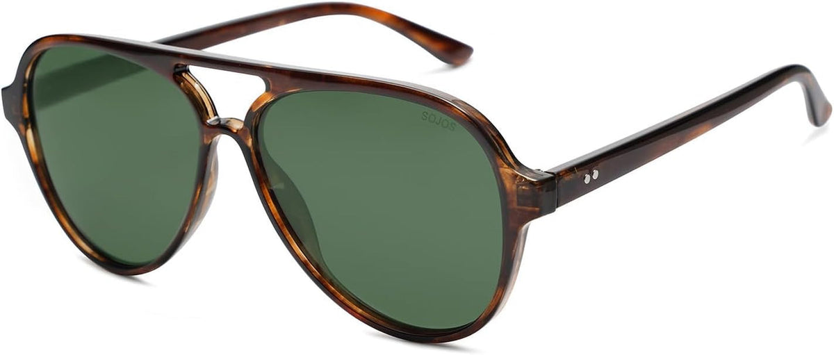 Classic Polarized Aviator Sunglasses for Women Men, Retro Trendy Aviators Shades SJ2201
