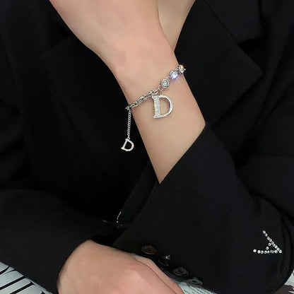 Fashion Luxury Jewelry Micro-inlaid Zircon Exquisite Necklace Bracelet Temperament Feminine Jewelry Accessories